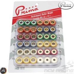 Prima Variator Roller Weight Tuning Kit 18x14 (GY6)
