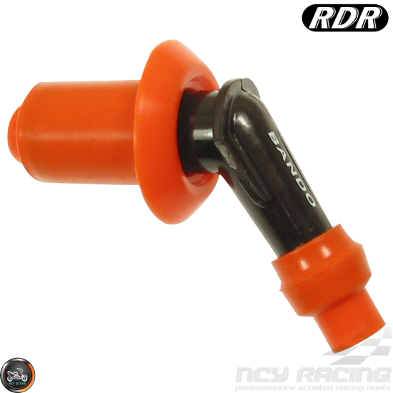 RDR Spark Plug Cap 120° Elbow (QMB, GY6, Universal)