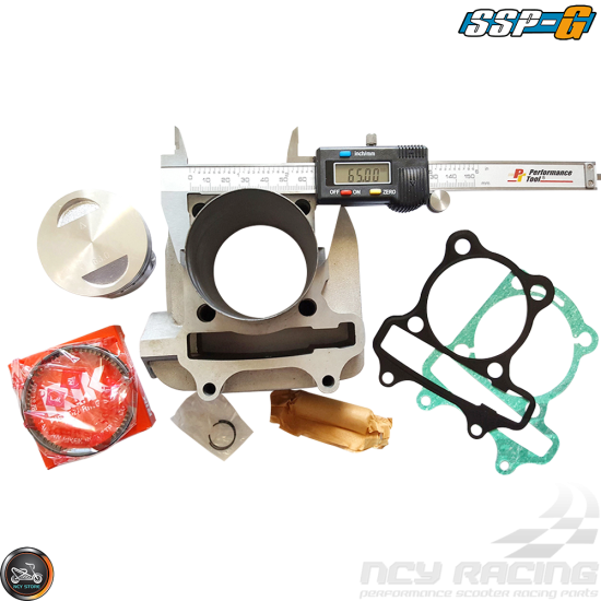 SSP-G Cylinder 63mm 180cc Big Bore Kit w/Cast Piston Fit 57mm (GY6)