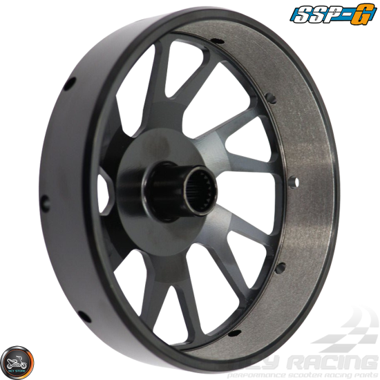 SSP-G Clutch Bell 12-Spokes Black (GY6, PCX)