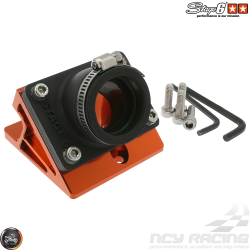 Stage6 Intake Manifold R/T Reverse w/Spacer 32mm CNC Orange (Aprilia, JOG, Zuma 50)