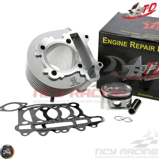 Taida Cylinder 63mm 205cc Liquid Cool Kit w/Cast Piston Fit 54mm (GY6)