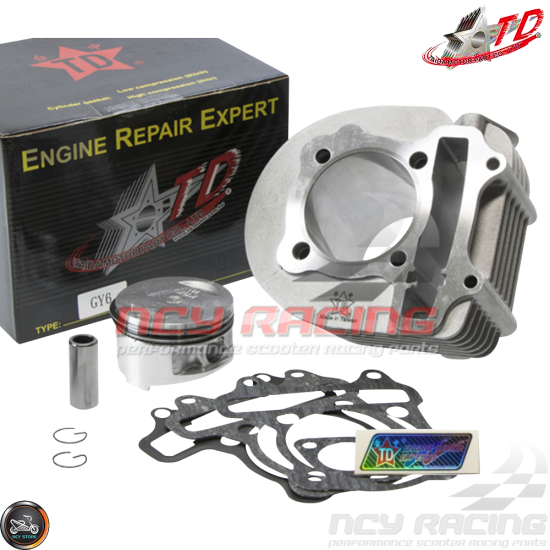 Taida Cylinder 63mm 180cc Big Bore Kit w/Cast Piston Fit 54mm (GY6)