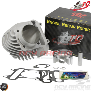 Taida Cylinder 63mm 180cc Ceramic Bore Kit w/HC 4V Forged Piston Fit 54mm (GY6)