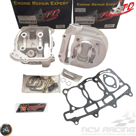 Taida Cylinder 61mm 171cc 2V Forged Big Bore Kit Duo Combo Fit 54mm (GY6)
