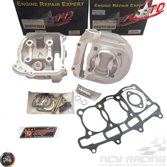 Taida Cylinder 61mm 171cc 2V Forged Big Bore Kit Duo Combo Fit 54mm (GY6)