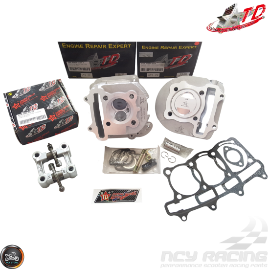 Scooter GY6 150cc Taida 61mm Big Bore Combo Kit Cast or Forged 171cc 