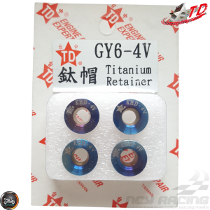 Taida Valve Spring Retainers Titanium 4V (GY6)