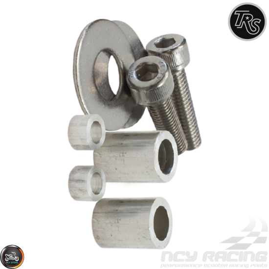 TRS Front Axle Spacer Silver Kit (Ruckus, Zoomer)