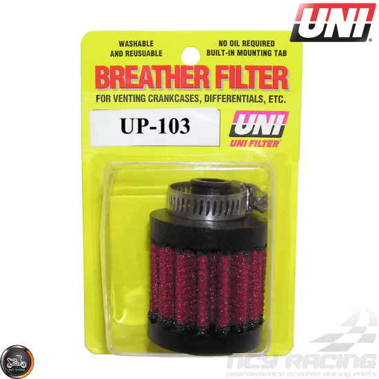 Air Filter Breather Filter Clamp-On Cold Intake Air Filter for Motorcycle Scooter ATV Moped 