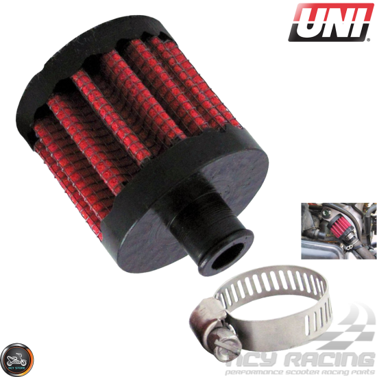 Uni Breather Filter 3/8in Clamp-On (UP-102)