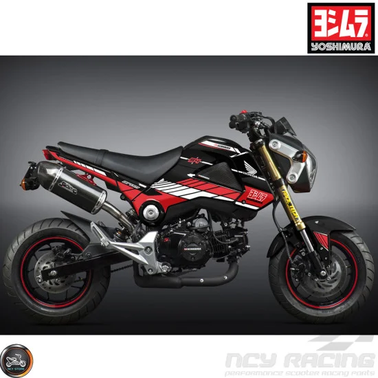 Yoshimura Graphics Decal Kit Black 2014 15 Honda Grom
