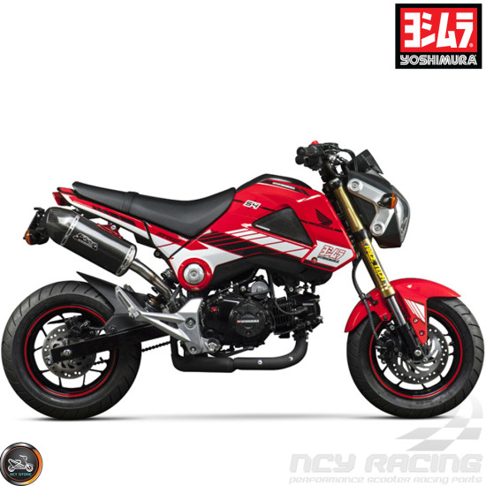 Yoshimura Graphics Decal Kit Red 2014-15 (Honda Grom)