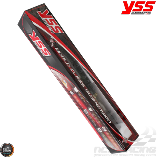 YSS Shock 333mm Adjustable Performance Black (GY6, Malaguti)
